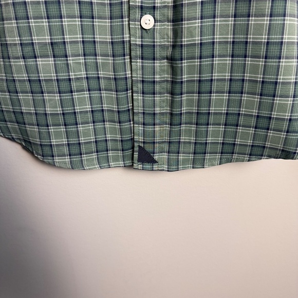 UNTUCKit Men's Slim Fit Green Plaid‎ Long Sleeve Button Shirt St. Patrick Day M - Picture 4 of 14